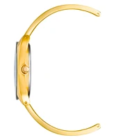 Anne Klein Women's Three-Hand Quartz and Gold-Tone Alloy Bangle Watch, 34mm