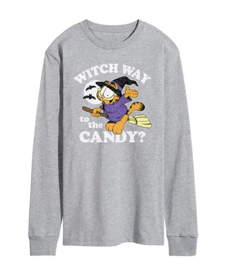 Airwaves Men's Garfield Witch Way Long Sleeve T-shirt