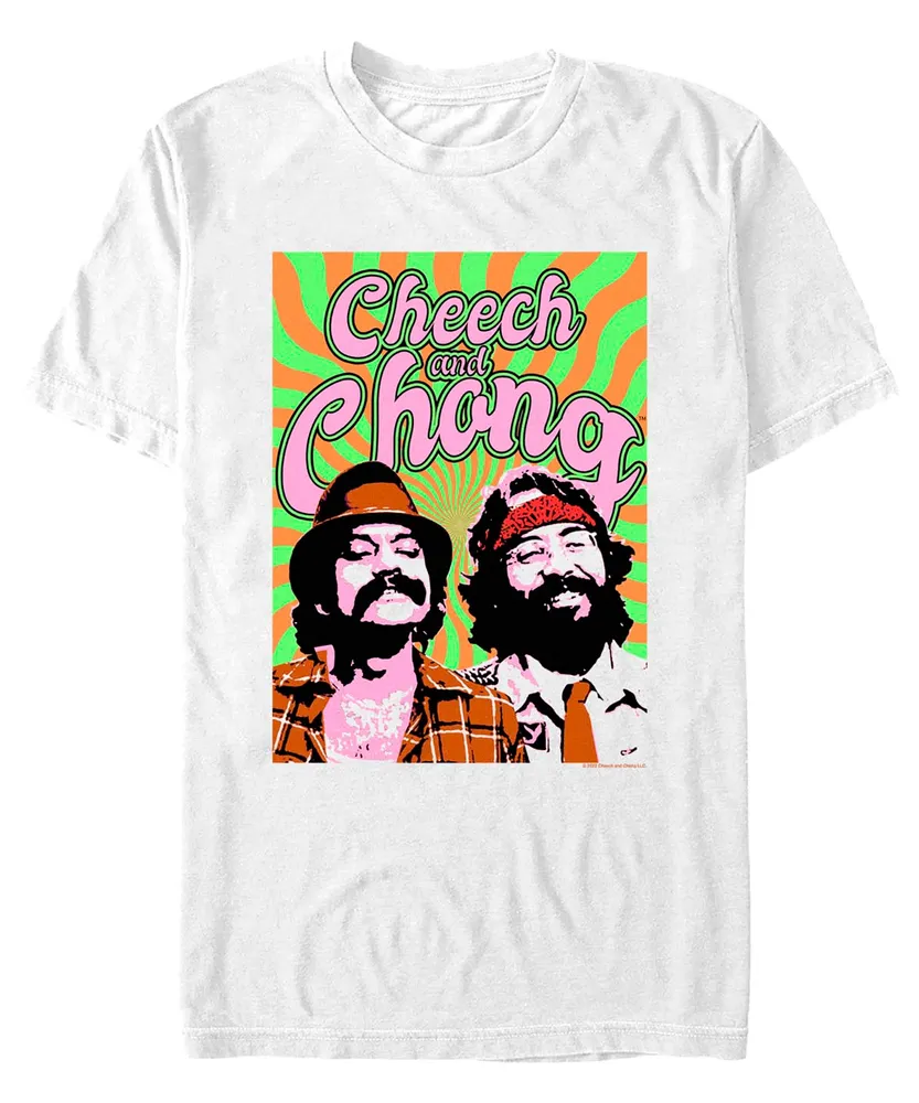 Fifth Sun Men's Cheech and Chong Trippy Short Sleeve T-shirt