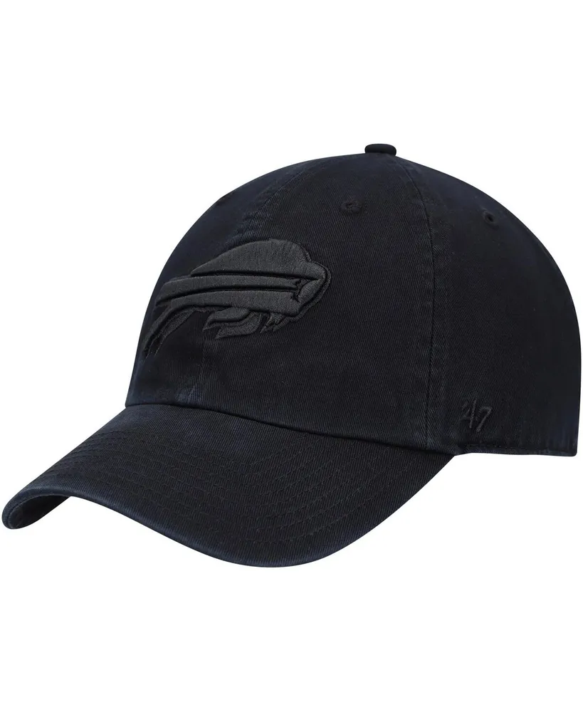 Men's '47 Black Buffalo Bills Team Tonal Clean Up Adjustable Hat