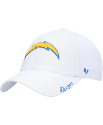 Women's '47 White Los Angeles Chargers Miata Clean Up Logo Adjustable Hat