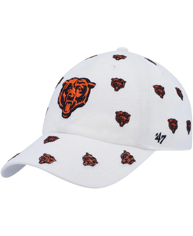 Women's '47 White Chicago Bears Confetti Clean Up Logo Adjustable Hat