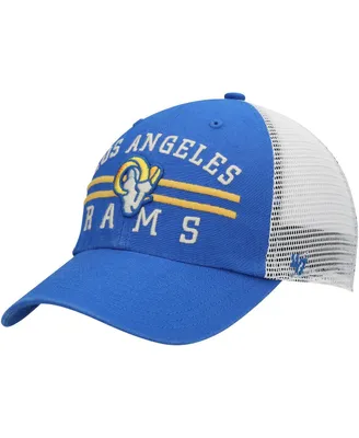 Men's '47 Royal Los Angeles Rams Highpoint Trucker Clean Up Snapback Hat