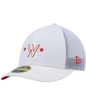 Men's New Era White Washington Nationals 2022 Batting Practice Low Profile 59FIFTY Fitted Hat