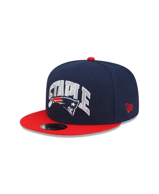 Men's New Era X Staple Navy, Red New England Patriots Pigeon 9Fifty Snapback Hat