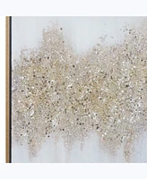 Metal Glam Abstract Framed Wall Art, 30" x 2" x 40"