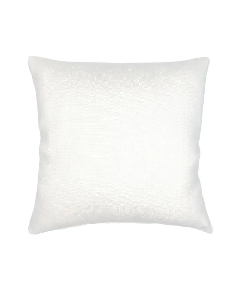 Summer Classic White Outdoor Large Pillow