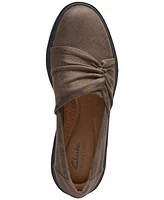 Clarks Women's Calla Style Ruched Slip-On Flats