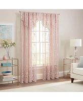 Waverly Sherry Floral Lace Sheer Rod Pocket Curtain Panel