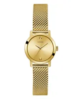 Guess Women's Gold-Tone Mesh Bracelet Watch 25mm - Gold