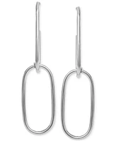 Giani Bernini Double Link Wire Drop Earrings, Created for Macy's