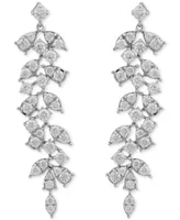 Diamond Vine-Inspired Drop Earrings (2 ct. t.w.) in 10k White Gold