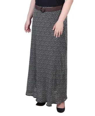 Ny Collection Plus Chiffon Maxi Skirt