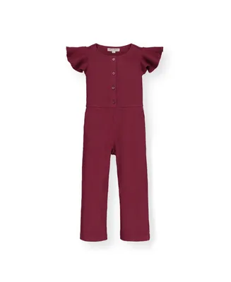 Hope & Henry Baby Girls Rib Knit Jumpsuit