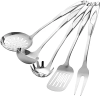 Zulay Kitchen Stainless Steel Cooking Utensil - 5 Piece Set