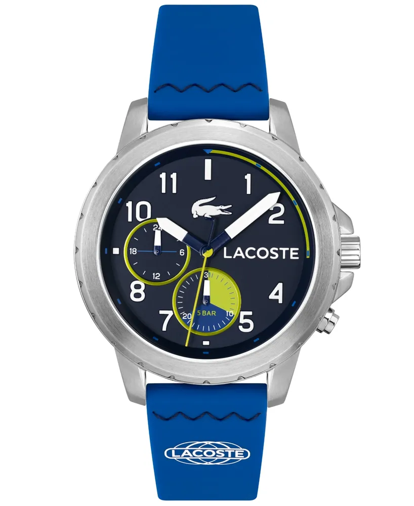 Lacoste Men's Endurance Blue Silicone Watch Strap Watch 44mm