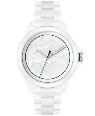 Lacoste Men's Le Croc White Ceramic Bracelet Watch 44mm