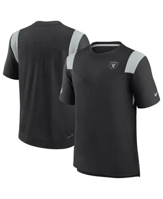 Men's Nike Black Las Vegas Raiders 2022 Sideline Tonal Logo Performance Player T-shirt