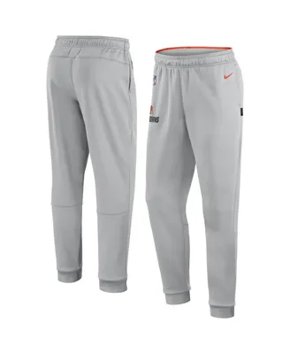 Men's Nike Gray Cleveland Browns Sideline Logo Performance Pants