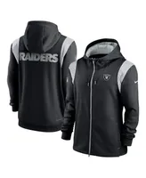 Men's Nike Black Las Vegas Raiders Performance Sideline Lockup Full-Zip Hoodie