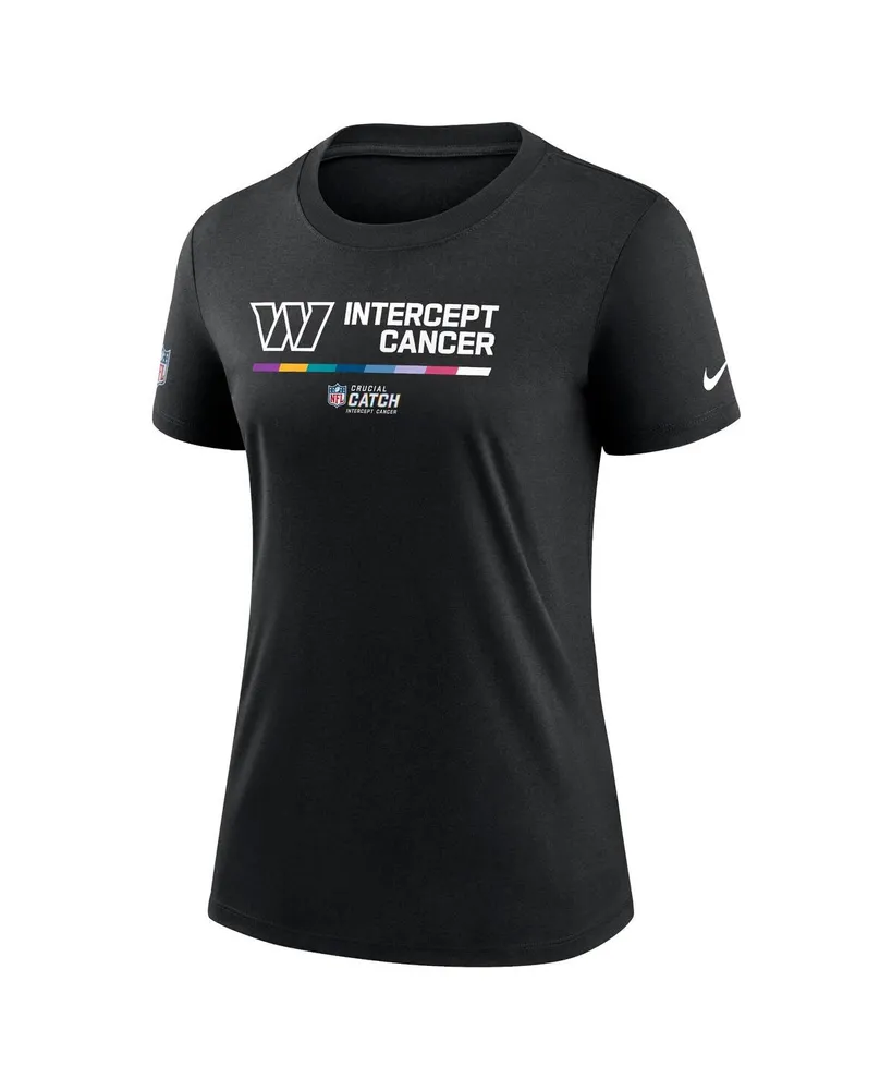 Women's Nike Black Washington Commanders 2022 Nfl Crucial Catch Performance T-shirt