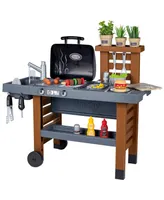 Smoby Toys Garden Kitchen Outdoor 43 Accessory Play Set