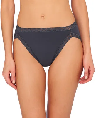 Natori Bliss Lace-Trim Cotton French-Cut Brief Underwear 152058