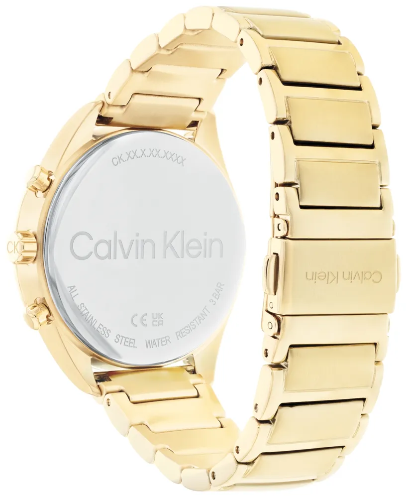 Calvin Klein Women's Gold-Tone Stainless Steel Bracelet Watch 38mm - Gold