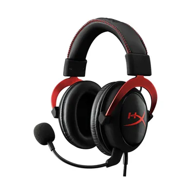 Cloud Ii Pro Wired Gaming Headset - Red Virtual 7.1 Surround Sound HyperX signature comfort Advanced audio control box Multi-platform compatibility
