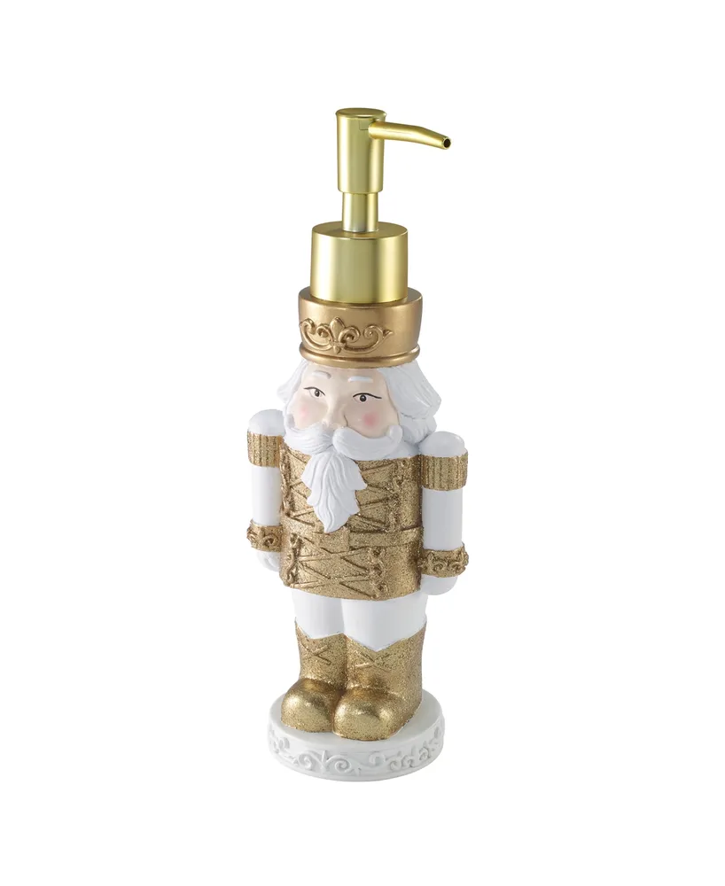 Avanti Nutcracker Gold Holiday Resin Soap/Lotion Pump - Gold