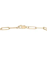 Black Diamond (1/20 ct. t.w.) & White Diamond (1/10 ct. t.w.) Evil Eye Paperclip Link Bracelet - Gold