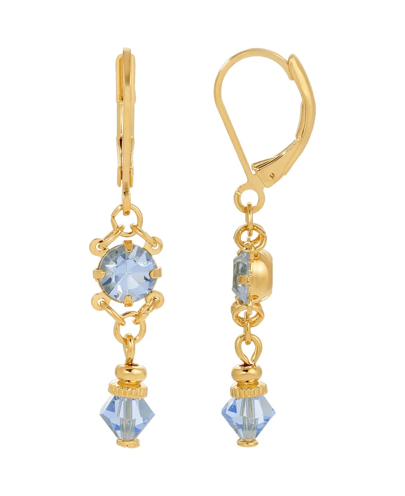 2028 Light Blue Drop Earrings