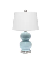 Lalia Home Dual Orb Table Lamp with Fabric Shade