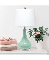 Lalia Home Droplet Table Lamp with Fabric Shade