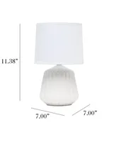 Simple Designs Petite Pleated Base Table Lamp