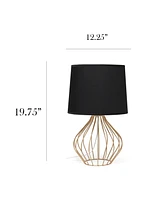 Simple Designs Geometrically Wired Table Lamp