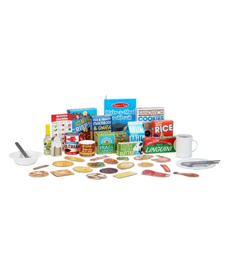 Melissa and Doug Deluxe Kitchen Collection Cooking Play Food Set 58 Pieces Set