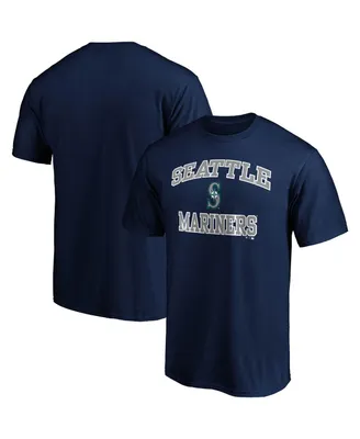 Men's Fanatics Navy Seattle Mariners Heart and Soul T-shirt