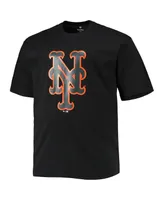 Men's Fanatics Francisco Lindor Black New York Mets Big and Tall Logo T-shirt