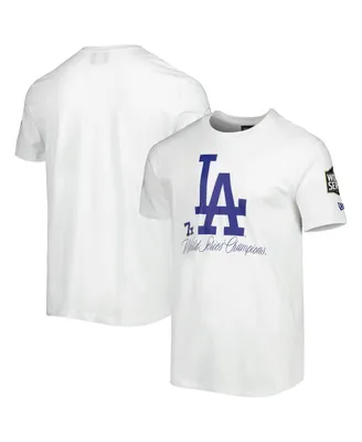Men's New Era White Los Angeles Dodgers Historical Championship T-shirt
