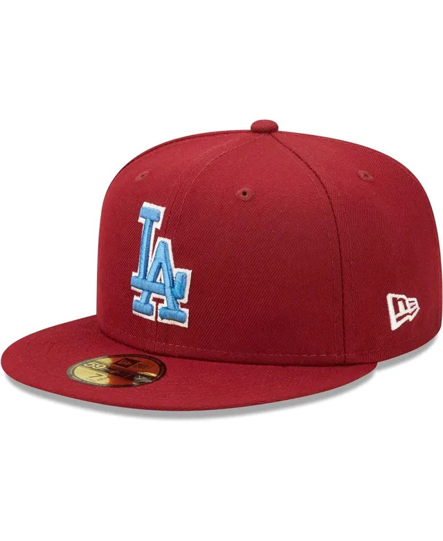 MICKEY MOUSE x Los Angeles Dodgers LA Logo Patch New Era 59Fifty Fitted Hat  (Blue Red Under Brim)