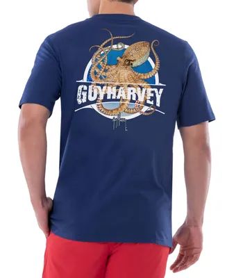 Guy Harvey Men's Short Sleeve Crewneck Graphic Pocket T-Shirt