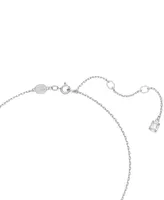 Swarovski Silver-Tone 2-Pc. Set Crystal Earrings and Necklace, 14-7/8" + 2" extender