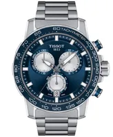 Tissot Men's Swiss Chronograph Supersport Stainless Steel Bracelet Watch 46mm