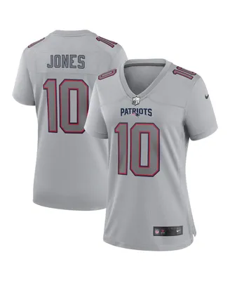 Women's Nike Mac Jones Gray New England Patriots Atmosphere Fashion Game Jersey