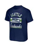 Men's Nfl x Darius Rucker Collection by Fanatics College Navy Seattle Seahawks Stripe T-shirt