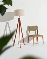 Brightech Eden 58" Led Traditional Tripod Floor Lamp with Fabric Drum Shade