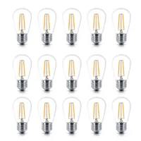 15 Pack Bulbs - S14 Bulb, E26 Base, Watt