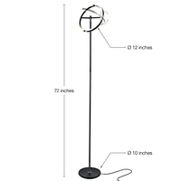 Brightech Halo Split 72" Led Torchiere Floor Lamp with Adjustable Head