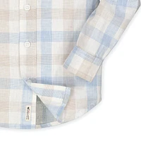 Hope & Henry Baby Boys Linen Button Down Shirt